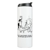 Echtgenote heeft een gebroken arm in een Sling The Thermosbeker (Gedraaid links)