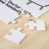 Echtgenote heeft een gebroken arm in een zingeling legpuzzel (Zijkant)