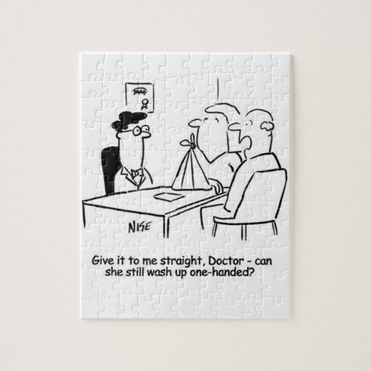 Echtgenote heeft een gebroken arm in een zingeling legpuzzel (Verticaal)