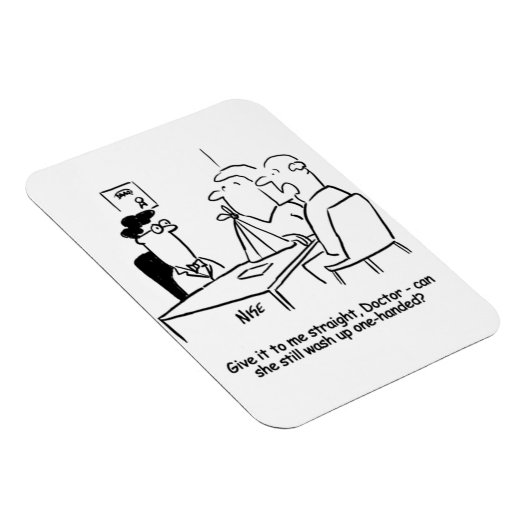 Echtgenote heeft een gebroken arm in een zingeling magneet (Rechterzijde)