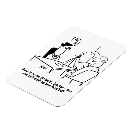 Echtgenote heeft een gebroken arm in een zingeling magneet (Linkerzijde)