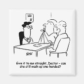 Echtgenote heeft een gebroken arm in een zingeling magneet (Voorkant)