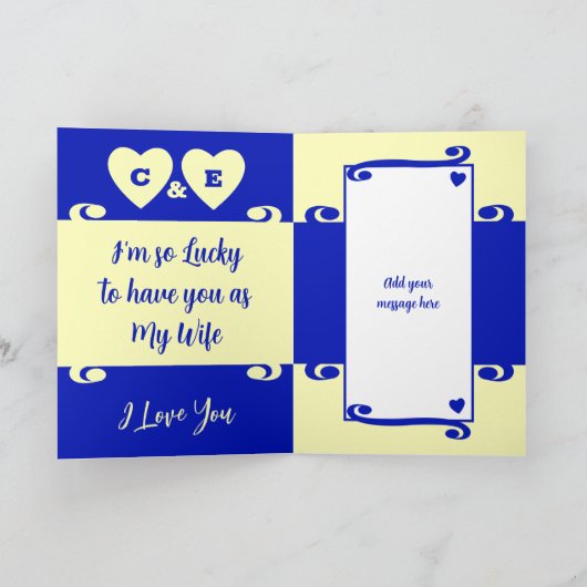 Echtgenote houdt van je diamant 60ste verjaardag b kaart (Binnen)