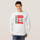 Echtgenote - Ik Draag Red Ribbon T-shirt (Voorkant volledig)