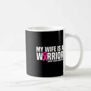 Echtgenote is een Starrior Pink Ribbon Borstkanker Koffiemok