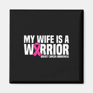Echtgenote is een Starrior Pink Ribbon Borstkanker Magneet