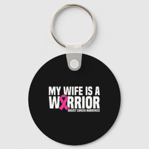 Echtgenote is een Starrior Pink Ribbon Borstkanker Sleutelhanger