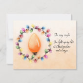 Echtgenote, jij verlicht mijn leven met Kerstmis a (Voorkant)