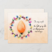 Echtgenote, jij verlicht mijn leven met Kerstmis a (Voorkant / Achterkant)