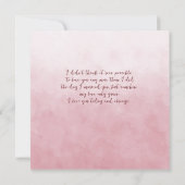 Echtgenote Jubileum Pink Roses Notitiekaartje (Achterkant)