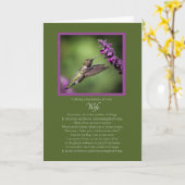 Echtgenote Jubileum van overlijden Kaart (Gele Bloem)