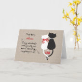 Echtgenote Jubileum voor aangepaste naam huwelijk  Kaart (Gele Bloem)