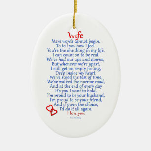 Echtgenote Keramisch Ornament