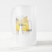 Echtgenote+Kinderen=Bier Bevroren Mok (Voorkant links)