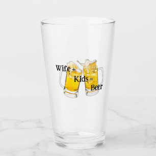 echtgenote+kinderen=biervaders dag aangepast glas