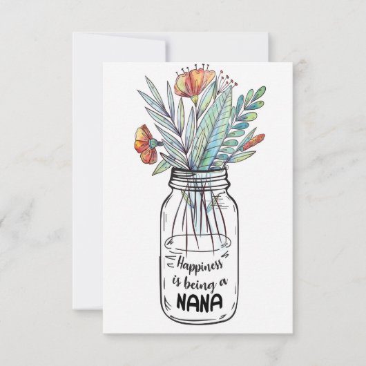 Echtgenote Kunstengeluk is een Nana Bedankkaart (Voorkant)