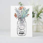 Echtgenote Kunstengeluk is een Nana Bedankkaart (Staand voorkant)