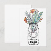 Echtgenote Kunstengeluk is een Nana Bedankkaart (Voorkant / Achterkant)