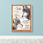 Echtgenote Lover| Voor mijn vrouw hou ik van jou a Canvas Afdruk (Insitu (Houten vloer))