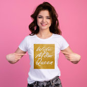 Echtgenote madame | gouden glitterscript t-shirt