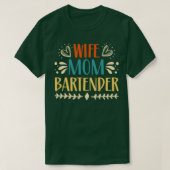 Echtgenote mam Bartender 4 T-shirt (Design voorkant)
