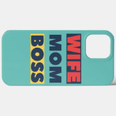 Echtgenote mam Boss Funny Moederdag Design Case-Mate iPhone Case (Achterkant (horizontaal))