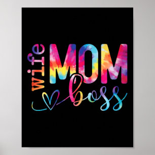 Echtgenote mam Boss Funny Moederdag Poster