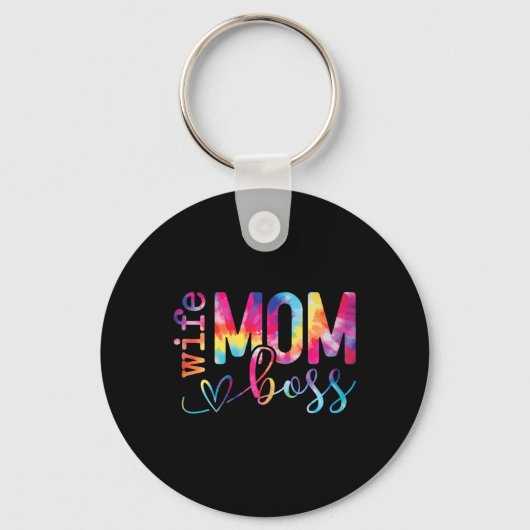 Echtgenote mam Boss Funny Moederdag Sleutelhanger (Voorkant)