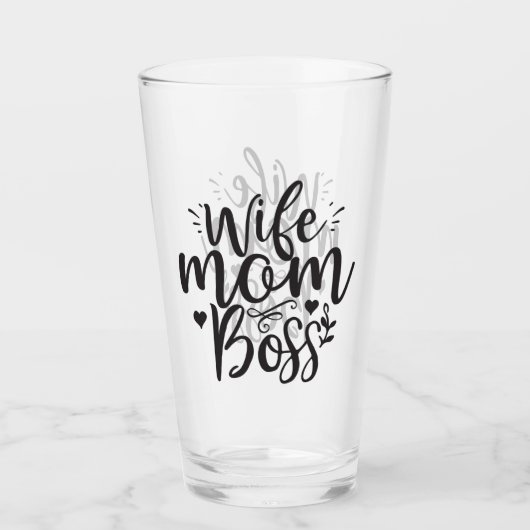 Echtgenote mam Boss Glas (Voorkant)
