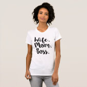 Echtgenote mam Boss grappig shirt vrouwen (Voorkant volledig)
