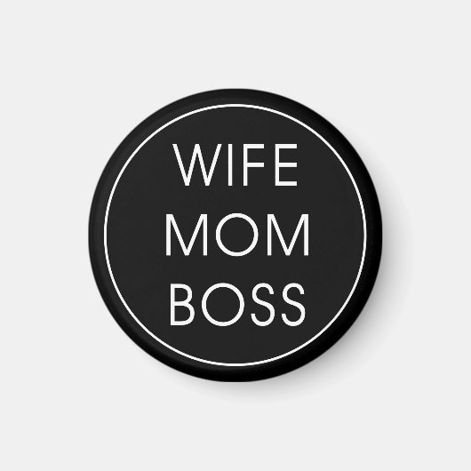 Echtgenote mam Boss Magneet (Voorkant)