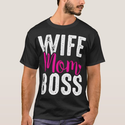 Echtgenote mam Boss T-shirt (Voorkant)