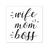 Echtgenote mam Boss Zelfinktende Stempel (Design)