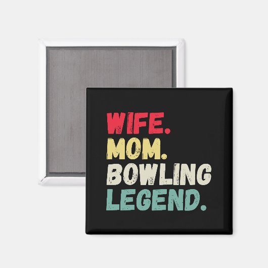 Echtgenote mam bowlinglegende tien pin vijf pin re magneet (Voorkant / Achterkant)