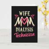 Echtgenote mam Dialysis Technicien Nurse Nephrolog Kaart (Gele Bloem)