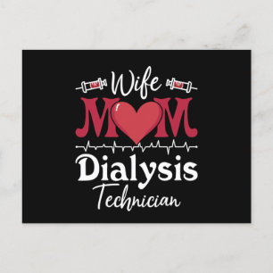 Echtgenote mam Dialysis Technicien Nurse Tech Neph Briefkaart