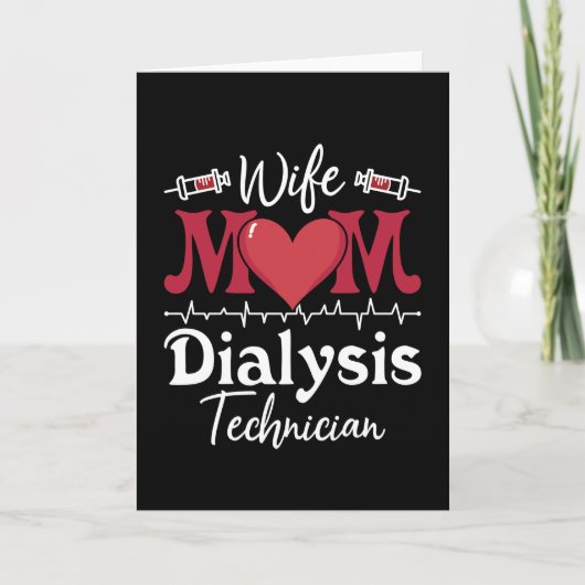 Echtgenote mam Dialysis Technicien Nurse Tech Neph Kaart (Voorkant)