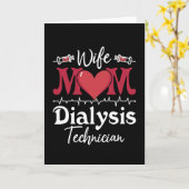 Echtgenote mam Dialysis Technicien Nurse Tech Neph Kaart (Gele Bloem)