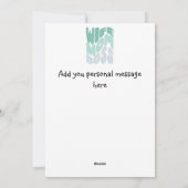 Echtgenote, mam, Kaart op maat van baas (Achterkant)