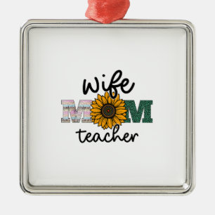 Echtgenote mam leraar metalen ornament