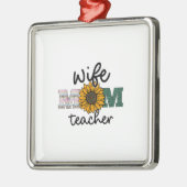 Echtgenote mam leraar metalen ornament (Links)