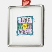 Echtgenote mam leraar metalen ornament (Links)