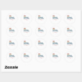 Echtgenote mam Noodkamer Zuster Funny Cute Nursin Ronde Sticker (Vel)