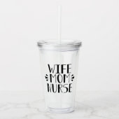 Echtgenote mam Nurse Graphic Acryl Drinkbeker (Voorkant)