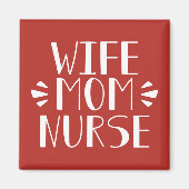 Echtgenote mam Nurse Graphic Magneet (Voorkant)