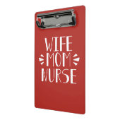 Echtgenote mam Nurse Graphic Mini Klembord (Angled2)