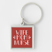 Echtgenote mam Nurse Graphic Sleutelhanger (Voorkant)