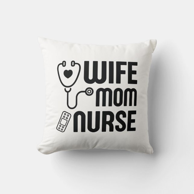 Echtgenote mam Nurse Kussen (Voorkant)
