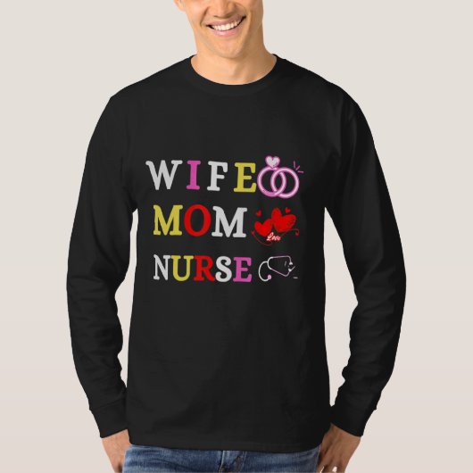 Echtgenote mam Nurse T-shirt (Voorkant)