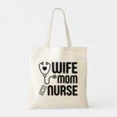 Echtgenote mam Nurse Tote Bag (Achterkant)